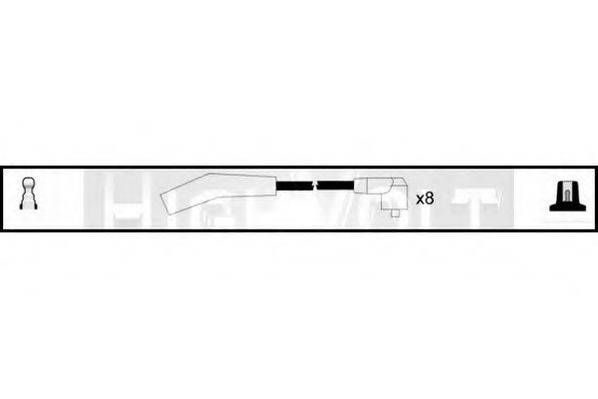 STANDARD OEF721 Комплект проводов зажигания