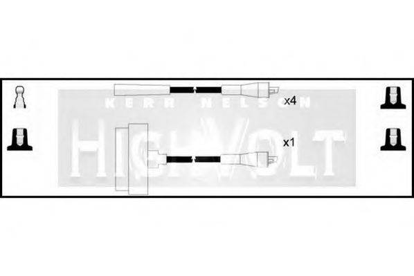 STANDARD OEF018 Комплект проводов зажигания