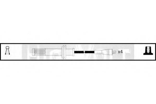 STANDARD OEF348 Комплект проводов зажигания