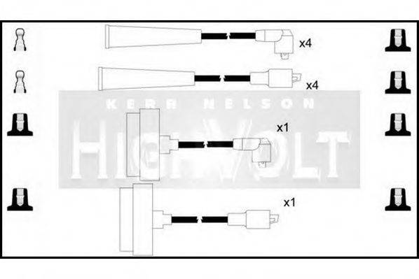 STANDARD OEF151 Комплект проводов зажигания