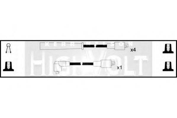 STANDARD OEF345 Комплект проводов зажигания