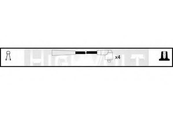 STANDARD OEF311 Комплект проводов зажигания