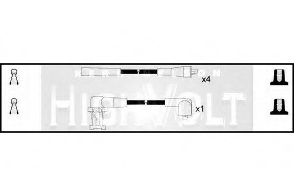 STANDARD OEF282 Комплект проводов зажигания