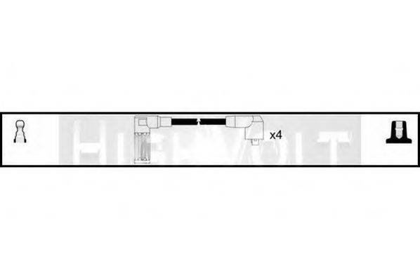 STANDARD OEF087 Комплект проводов зажигания