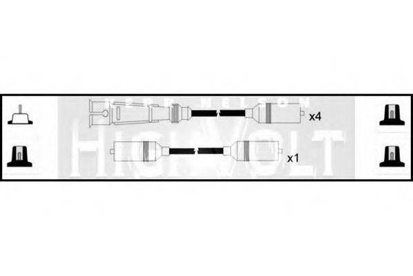 STANDARD OEF674 Комплект проводов зажигания