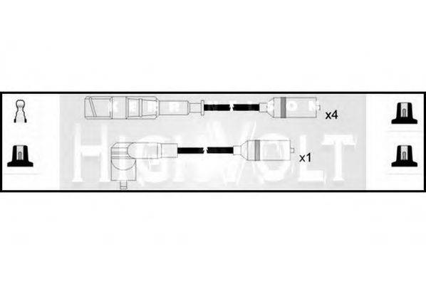 STANDARD OEF598 Комплект проводов зажигания