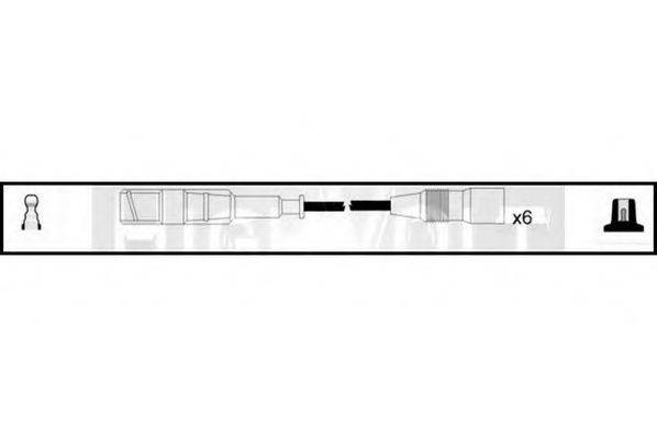 STANDARD OEF338 Комплект проводов зажигания