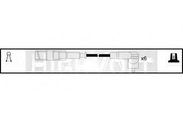 STANDARD OEF693 Комплект проводов зажигания