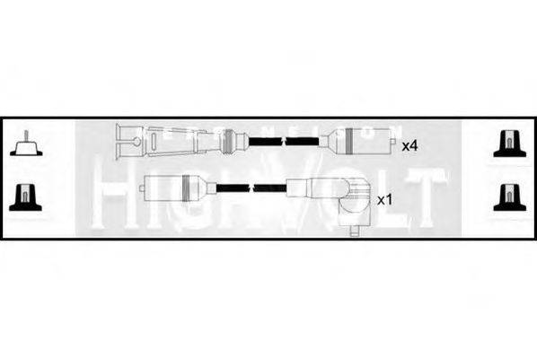 STANDARD OEF675 Комплект проводов зажигания