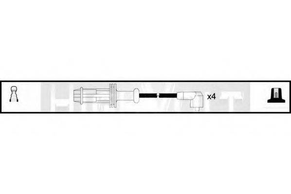 STANDARD OEF080 Комплект проводов зажигания