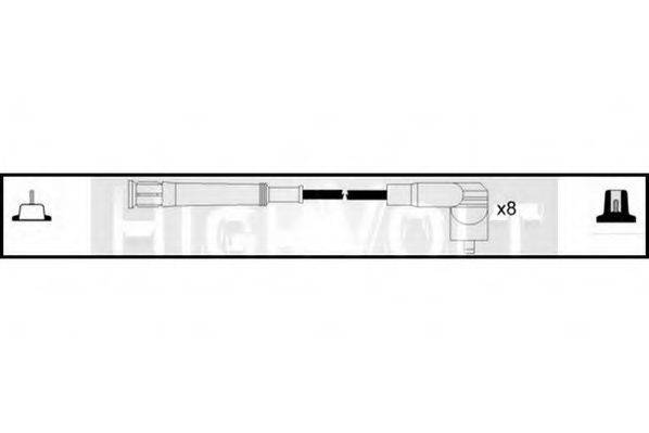 STANDARD OEF073 Комплект проводов зажигания