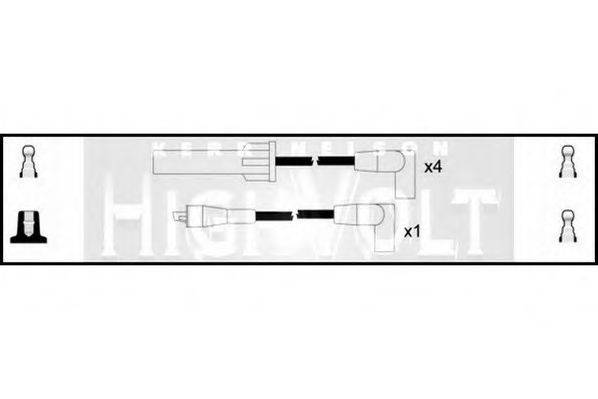 STANDARD OEF169 Комплект проводов зажигания