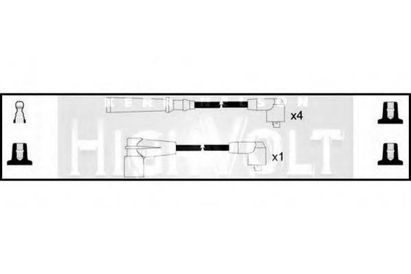 STANDARD OEF604 Комплект проводов зажигания