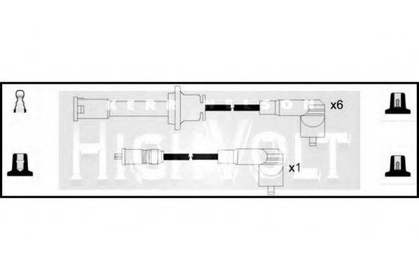 STANDARD OEF492 Комплект проводов зажигания