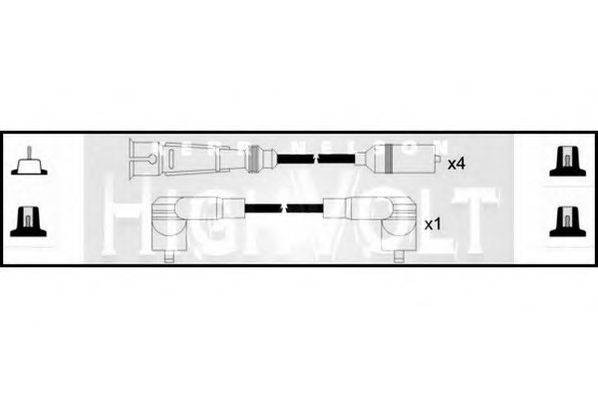 STANDARD OEF683 Комплект проводов зажигания