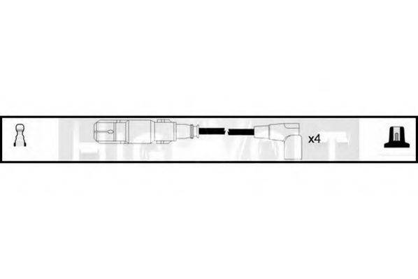 STANDARD OEF221 Комплект проводов зажигания