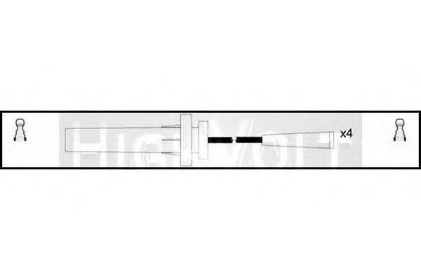 STANDARD OEF798 Комплект проводов зажигания