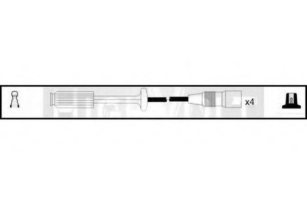 STANDARD OEF817 Комплект проводов зажигания