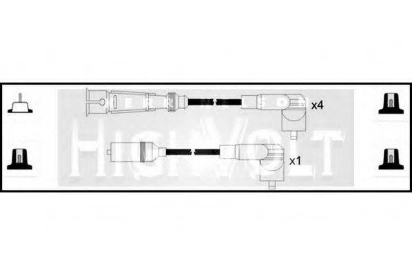 STANDARD OEF672 Комплект проводов зажигания