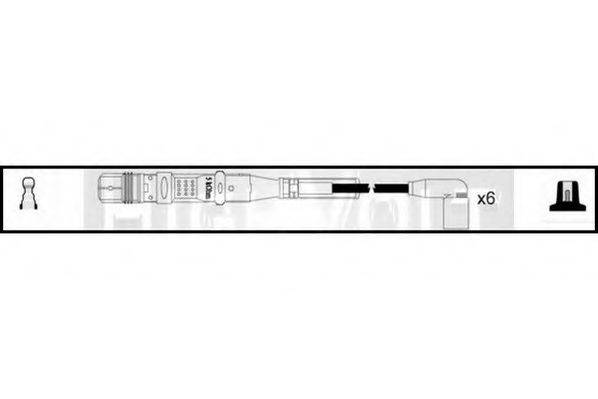 STANDARD OEF806 Комплект проводов зажигания