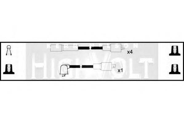 STANDARD OEF1019 Комплект проводов зажигания