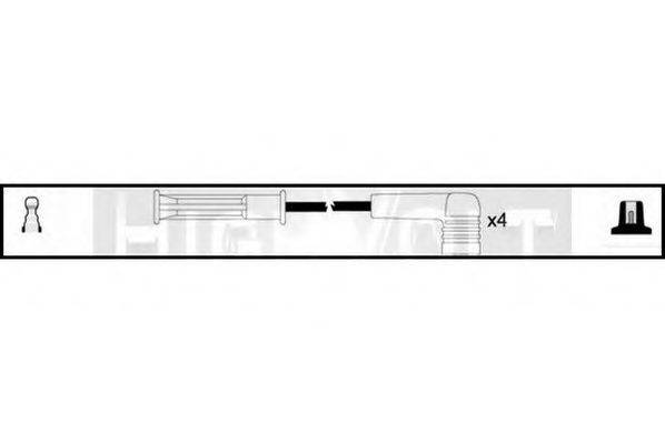 STANDARD OEF536 Комплект проводов зажигания