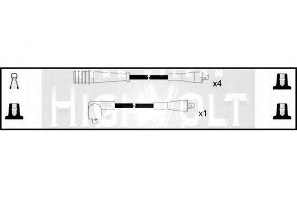 STANDARD OEF950 Комплект проводов зажигания