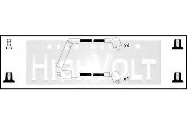 STANDARD OEF744 Комплект проводов зажигания