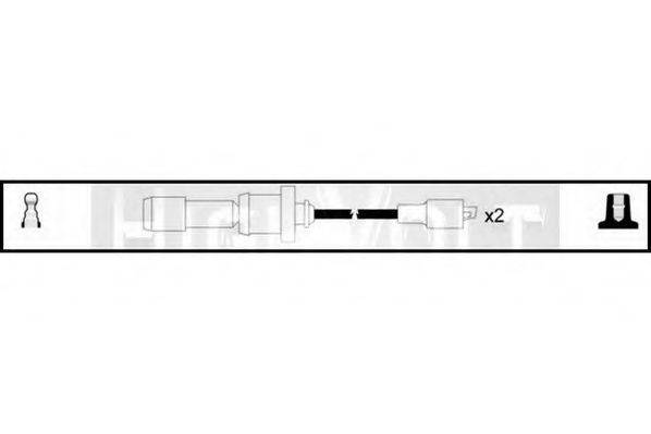 STANDARD OEF728 Комплект проводов зажигания