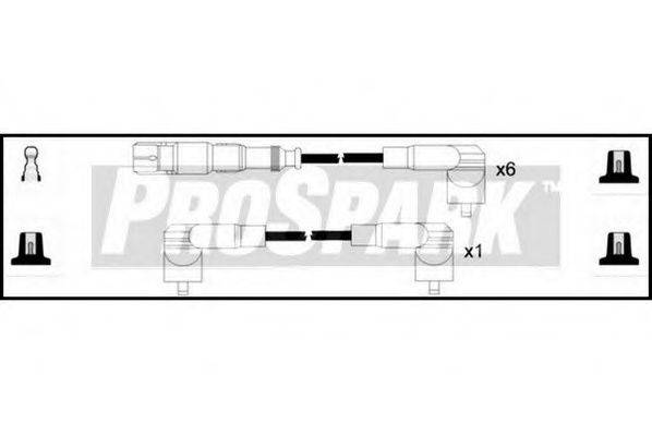 STANDARD OES1156 Комплект проводов зажигания