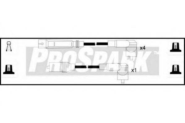STANDARD OES1262 Комплект проводов зажигания
