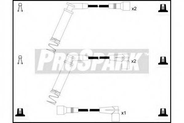 STANDARD OES1306 Комплект проводов зажигания