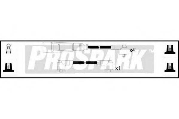 STANDARD OES165 Комплект проводов зажигания