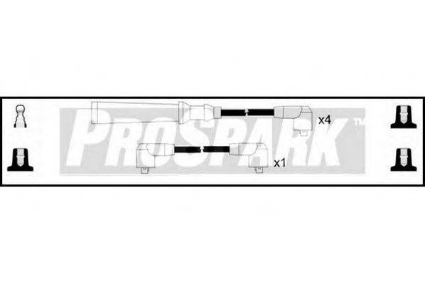 STANDARD OES202 Комплект проводов зажигания