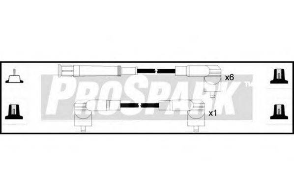 STANDARD OES223 Комплект проводов зажигания