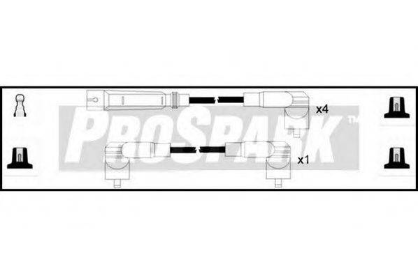 STANDARD OES586 Комплект проводов зажигания