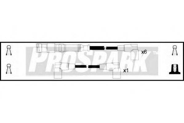 STANDARD OES741 Комплект проводов зажигания