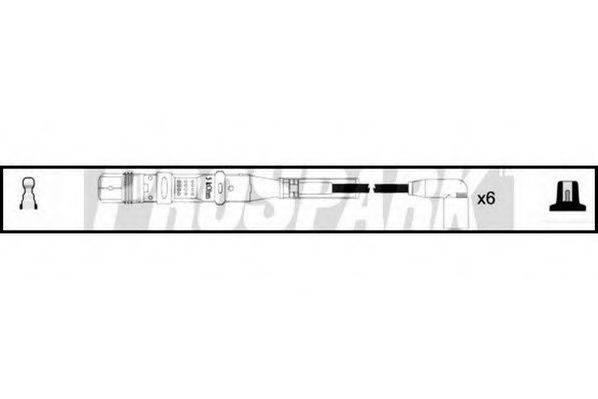 STANDARD OES871 Комплект проводов зажигания