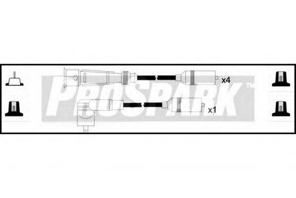 STANDARD OES874 Комплект проводов зажигания