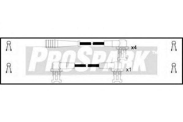 STANDARD OES959 Комплект проводов зажигания