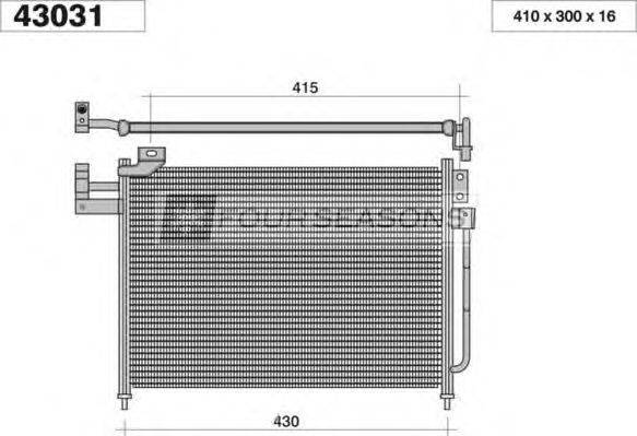 STANDARD F443031 Конденсатор, кондиционер