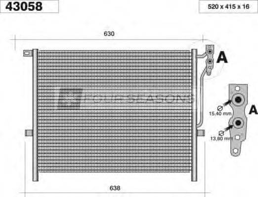 STANDARD F443058 Конденсатор, кондиционер