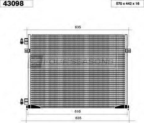 STANDARD F443098 Конденсатор, кондиционер