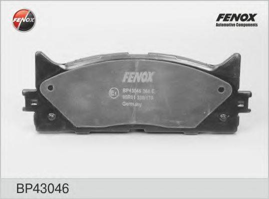 FENOX BP43046 Комплект тормозных колодок, дисковый тормоз