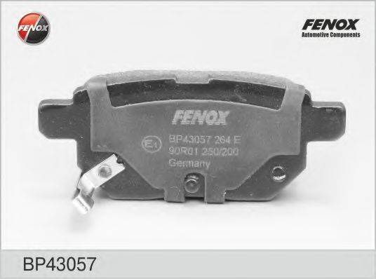 FENOX BP43057 Комплект тормозных колодок, дисковый тормоз