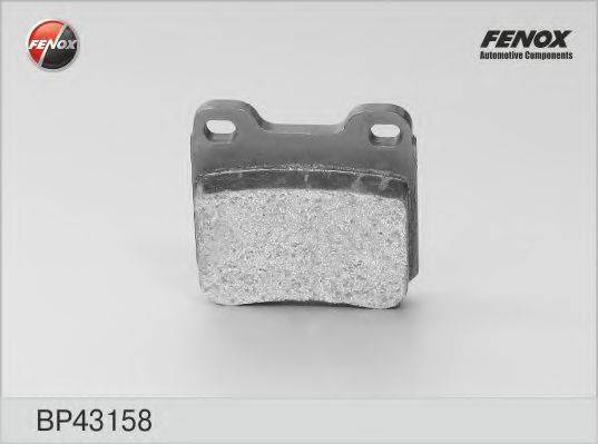 FENOX BP43158 Комплект тормозных колодок, дисковый тормоз