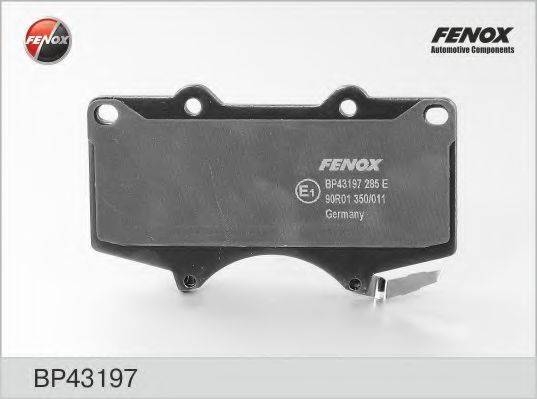FENOX BP43197 Комплект тормозных колодок, дисковый тормоз