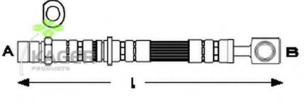 KAGER 380858 Тормозной шланг