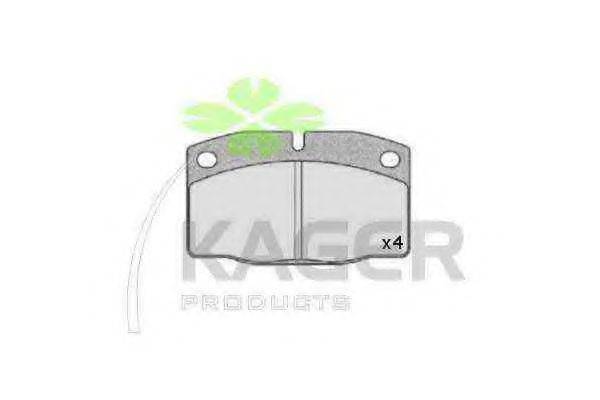 KAGER 350156 Комплект тормозных колодок, дисковый тормоз