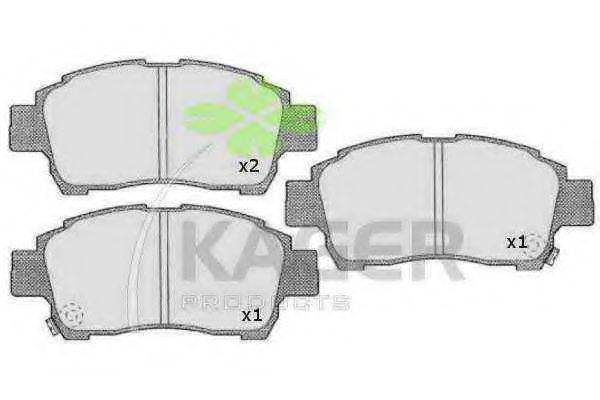 KAGER 350528 Комплект тормозных колодок, дисковый тормоз